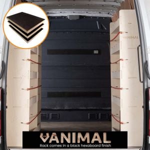 VW Crafter 2006- LWB Hexaboard Double NS and Rear OS Racking (3 Pack)