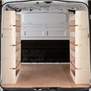 Nissan NV300 SWB L1 2016- NS and OS Double Rear Racking (Pair)