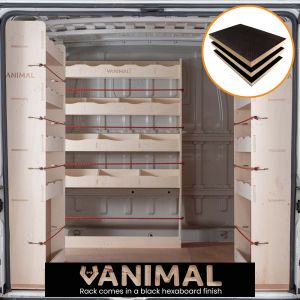 Fiat Ducato 2006- MWB Hexaboard Double Rear and Bulkhead Racking