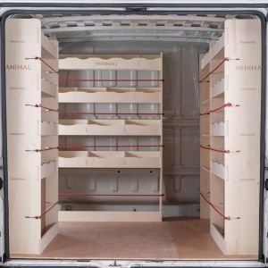 Fiat Ducato SWB Double Rear, Front Toolbox and Bulkhead Racking and Shelving Units (4 Pack)