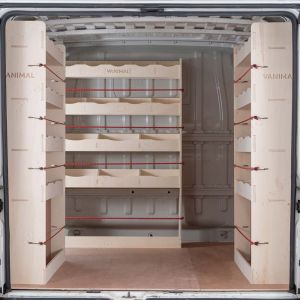 Vauxhall Movano L2 2022- Double Rear and Bulkhead Plywood Racking (Triple Pack)
