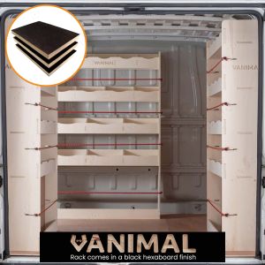 Fiat Ducato 2006- SWB Hexaboard Double Rear and Bulkhead Racking
