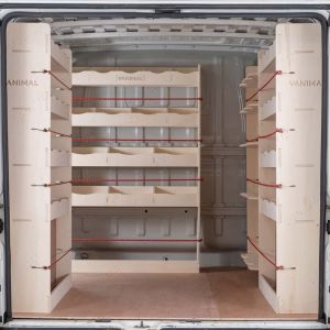 Citroen Relay SWB L1 H1 2006- Double Rear, Front Festool and Bulkhead Racking and Shelving Units (4 Pack)