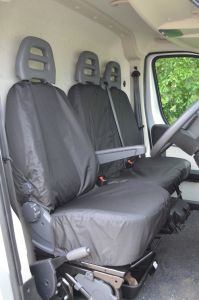 Drive side view of the Citroen Relay 2006- Front Seat Covers 