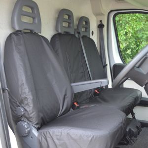 Fiat Ducato 2006-2021 Tailored Waterproof Front Seat Covers (Driver Seat and Double Passenger Seats)