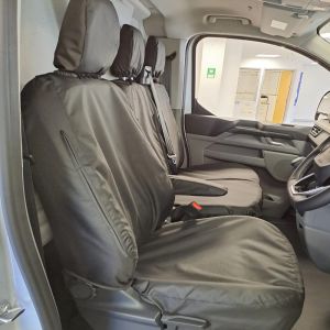 Ford Transit Custom 2023- Tailored Waterproof Front Seat Covers (Driver Side and Twin Passenger Seats)