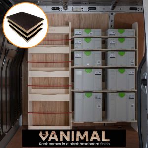Renault Master 2010- LWB Hexaboard Front Festool and Infill Racking