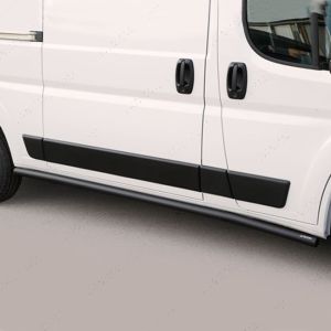 Vauxhall Movano 2022- MWB Black Stainless Steel Side Bars