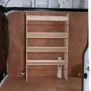 Mercedes Sprinter MWB 2018- OS Front Toolbox Racking - 3 Angled Shelves