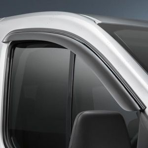 Set of 2 Stick-on Tinted Wind Deflectors for the Peugeot Partner 2018-