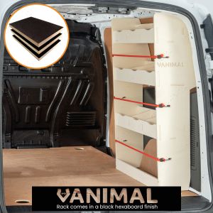 Ford Transit Connect 2014- LWB Hexaboard OS Rear Racking and Shelving Unit