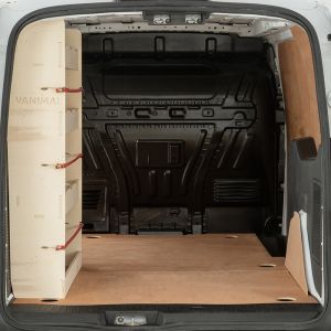 Rear Van view of Transit Connect 2014- LWB NS Rear Ply Racking Unit