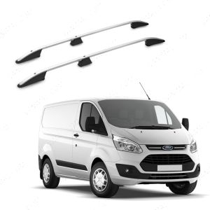 Ford Transit Custom 2012-2023 SWB Silver Roof Rails