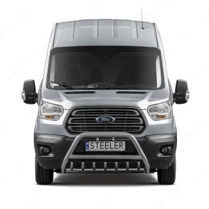 Ford Transit Mk8 2014- Polished Front A-Bar with Axle Bars