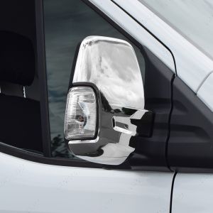 Ford Transit Mk8 2014 On Chrome Mirror Protector Covers