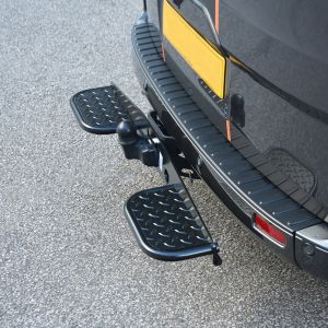 Universal Tow Bar Step In Stainless Steel for Vans