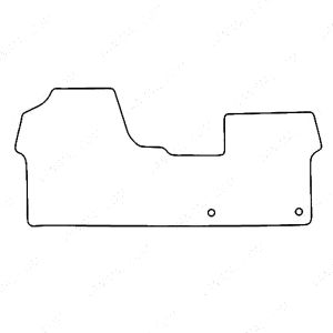 Tailored Rubber Van Floor Mats - Vauxhall Vivaro C 2019-