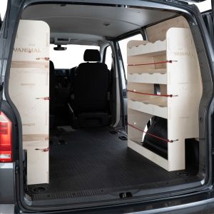 VW Transporter T6 Kombi Double Rear Ply Racking Pair Vanimal
