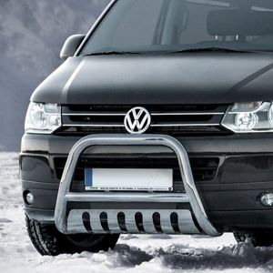 VW Transporter T5 & T5.1 2003-2015 Polished Front A-Bar with Axle Plate