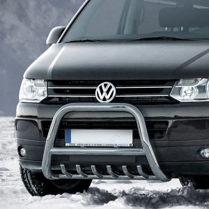 VW Transporter T5 & T5.1 2003-2015 Polished Front A-Bar with Axle Bars