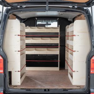 VW Transporter T6 T6.1 L1 NS Rear, Bulkhead and Driver Side with 2+2 Toolbox