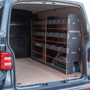 VW Transporter T5 T5.1 L1 Hexaboard Full Driver Side Compartment Storage Racking