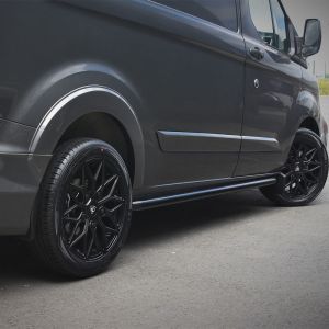 Ford Transit Custom 2012-2023 SWB L1 Black Side Bars