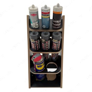 9 Silicone Tube Holder attached to Racking Unit