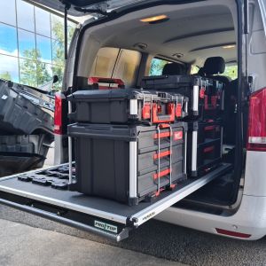 Van Sliding Deck Tray Textured Floor