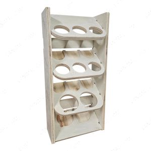 9 Silicone Tube Holder attached to Racking Unit