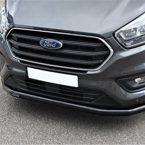 Close-up view of Transit Custom Sport 2018-2023 Black Spoiler Bar