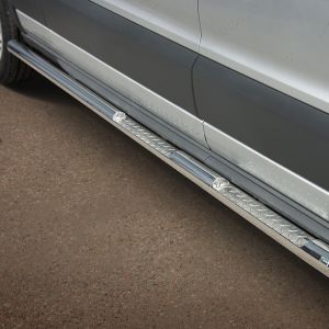 Ford Transit Mk8 2014- LWB Polished Side Steps 
