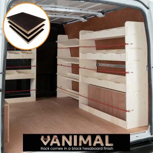 Ford Transit 2001-2013 SWB Hexaboard Driver Side + Toolbox + Bulkhead Racking