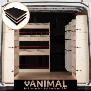 Ford Transit 2001-2013 SWB Hexaboard Rear Pair, Festool & Bulkhead Racking