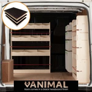 Ford Transit 2001-2013 SWB Hexaboard Driver Side inc Festool Shelves & Bulkhead