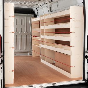 Nissan Interstar 2025- L3 NS Rear and Full Driver Side with Front Toolbox Shelving (4-Pack)