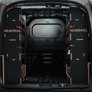 Heavy-duty phenolic-coated hexaboard racking for Renault Kangoo 2022 L2 vans
