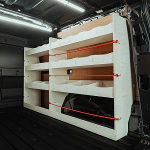 Renault Kangoo 2022 L2 Driver Side Van Racking with OS Front and OS Rear modules