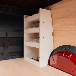 Nissan Townstar 2022+ L1 OS Front Van Racking with 6 compartments and 3 shelves