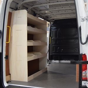 VW Crafter 2006- MWB NS Rear XL Ply Racking and Shelving