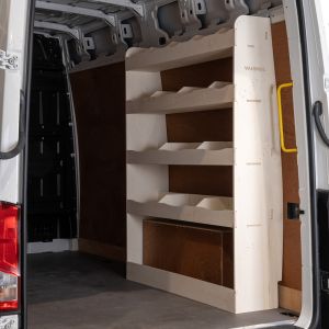 Mercedes Sprinter MWB OS Rear Ply Line Racking and Shelving Unit