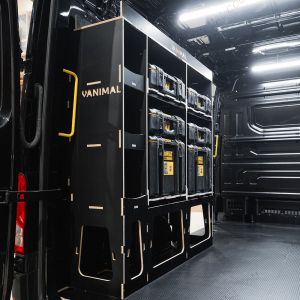 Ex-Demo VW Crafter 2017+ DeWalt ToughSystem Toolbox Compatible Van Racking - NS Rear