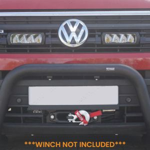 Front van view of the VW Transporter T5 T5.1 Hidden Winch Mount – Front Bumper