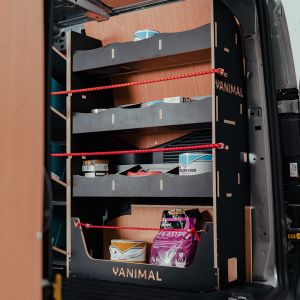 Ford Transit Courier 2024- Hexaboard OS Rear Van Racking and Shelving Unit