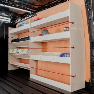 Ford Transit Custom 2012-2023 SWB Driver Side Van Racking x3 Toolbox Shelves