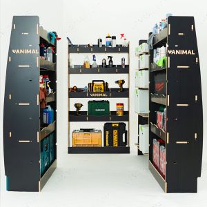 Fiat Ducato 2006- SWB Hexaboard Rear Pair, Front Festool & Bulkhead Racking