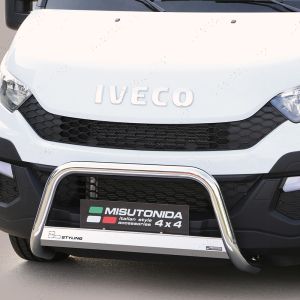 Close-up view of the Iveco Daily 2014-2019 Stainless Steel A-Bar