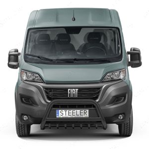 Fiat Ducato 2006- Black Front A-Bar with Axle Bars