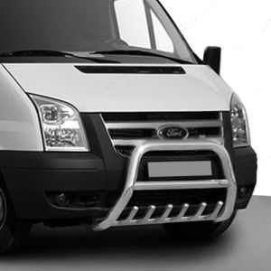 Ford Transit Mk7 2006-2014 Polished Front A-Bar with Axle Bars