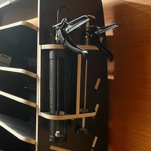 Black Phenolic Plywood x2 Silicone Gun Holder